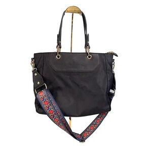 Womens Satchel Bag Black Fashion Casual Convertible Shoulder Sling Office Bag